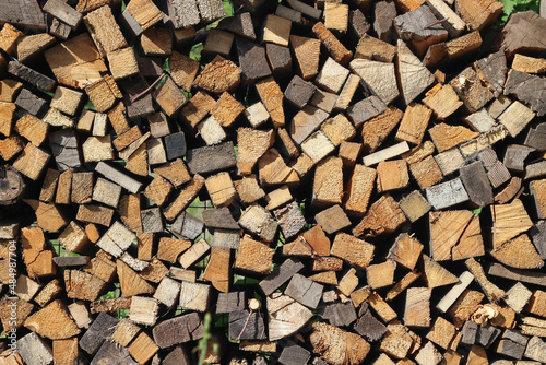 a lot of firewood background