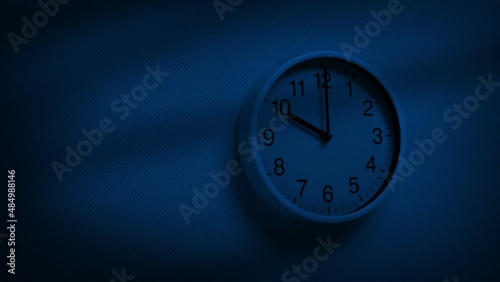 Wallpaper Mural Monster Shadows Over Clock On Wall At Night Torontodigital.ca