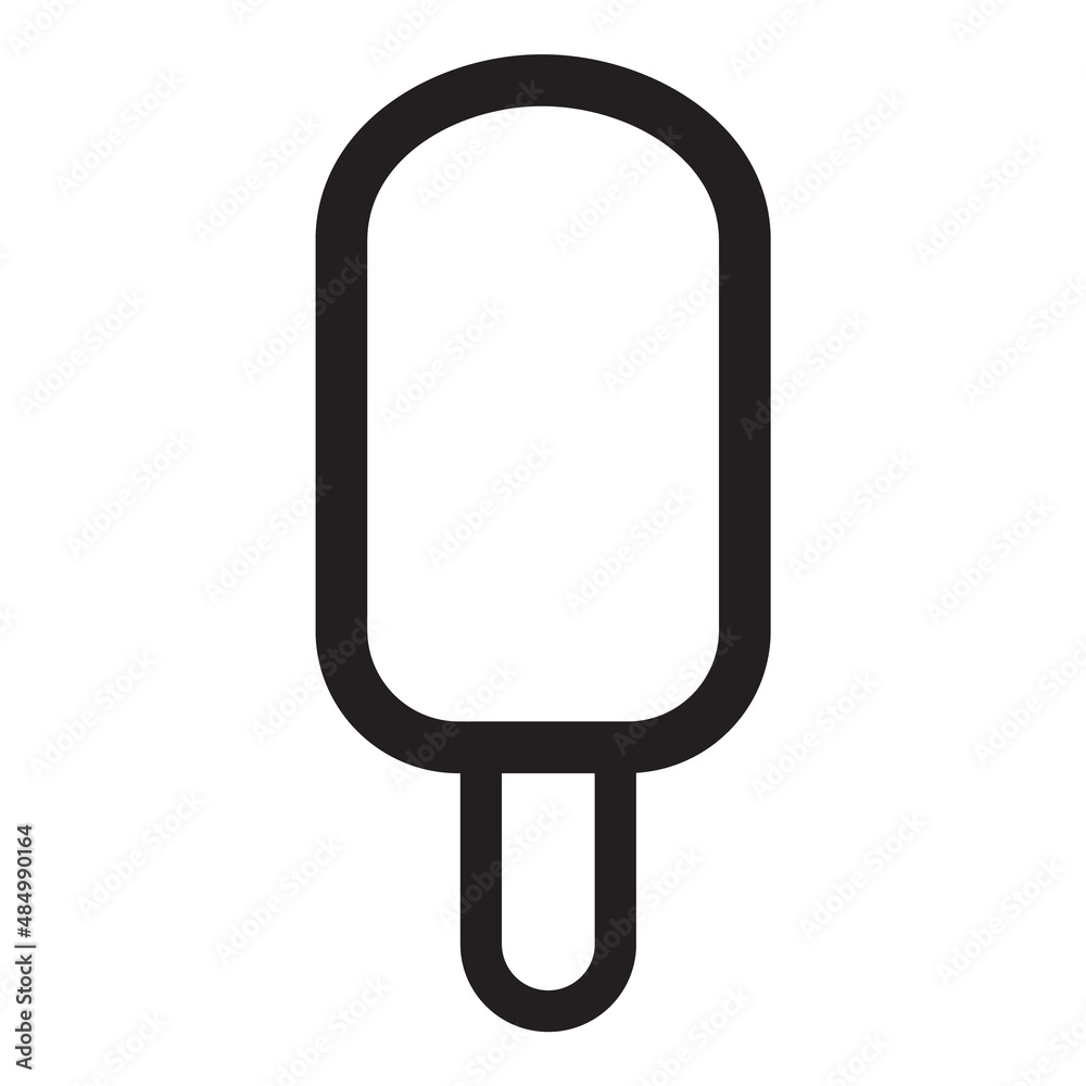Icecream Flat Icon Isolated On White Background Icecream Flat Icon Isolated On White Background