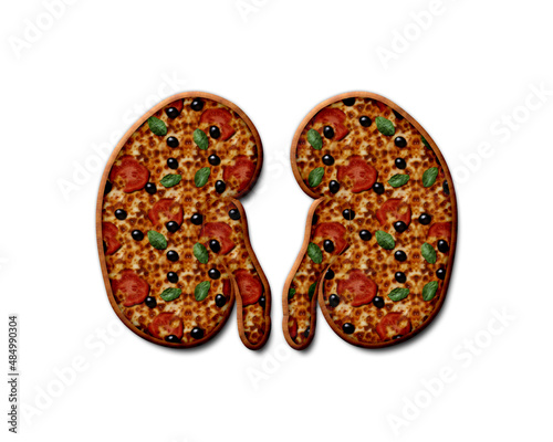 Urologist Urology symbol Pizza icon food logo illustration