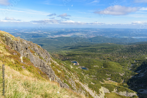 View of Sniezne Stawki in Polish Giant Mountains