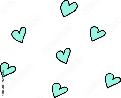 Blue hearts
