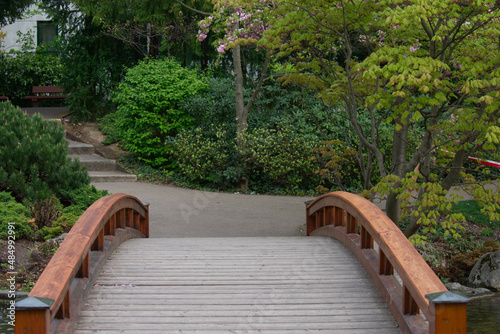 Brücke im japanischen Garten