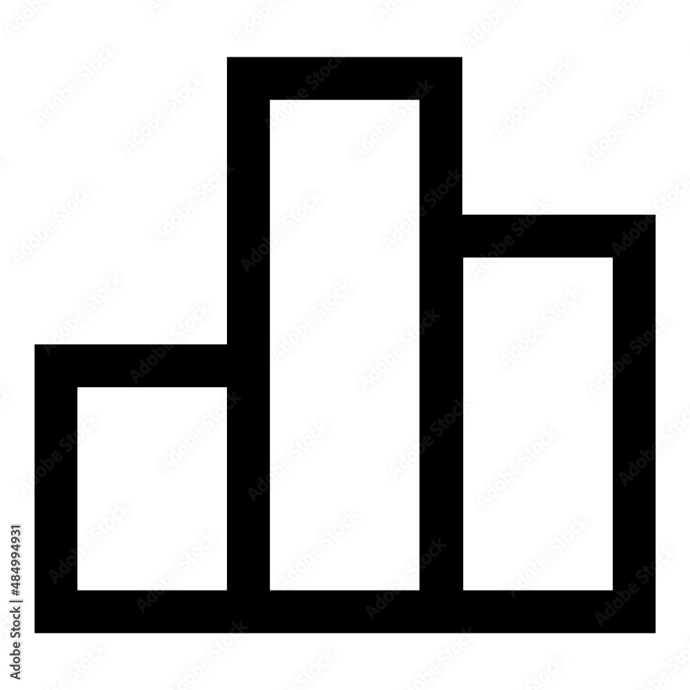 Graph Chart Analize Flat Icon Isolated On White Background Graph Chart Analize Flat Icon Isolated On White Background