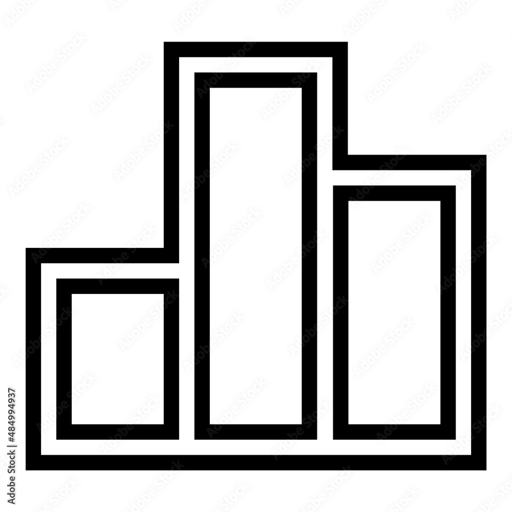 Graph Chart Analize Flat Icon Isolated On White Background Graph Chart Analize Flat Icon Isolated On White Background