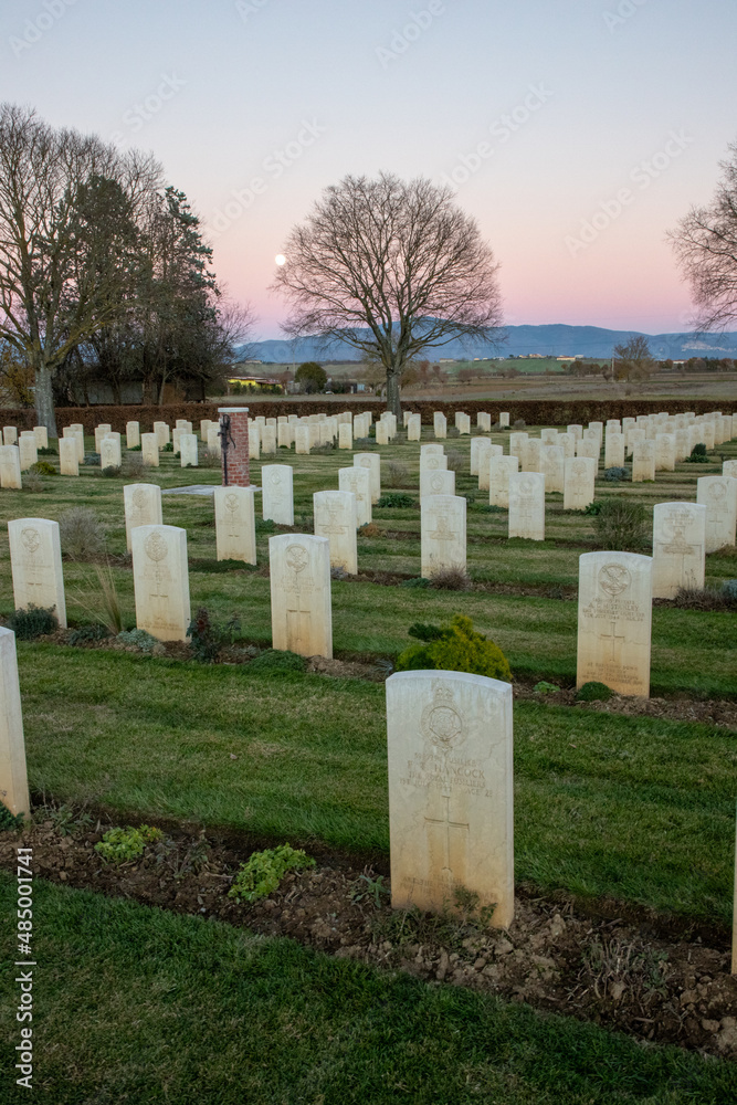War cemetery of Foiano della Chiana. The English war cemetery where soldiers who fell in military actions during the Second World War are buried.