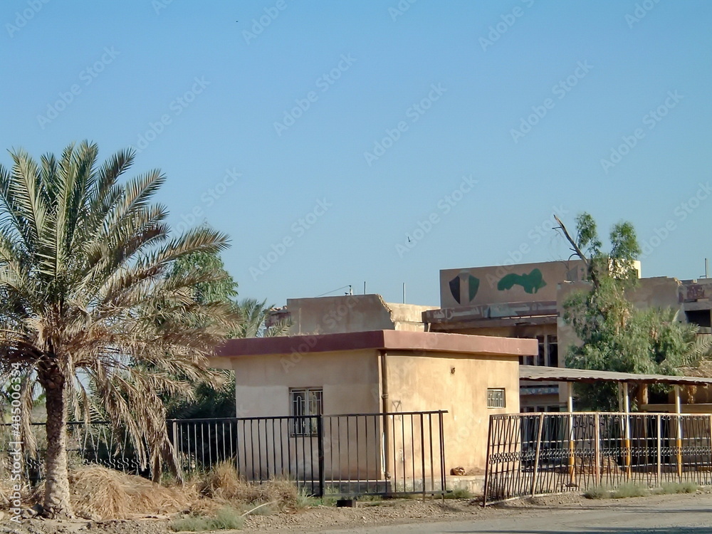 Buildings on a former Republican Guard camp, converted into a Forward Operating Base, in Taji, Iraq
