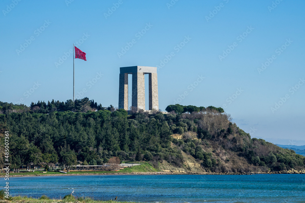 Canakkale (Dardanelles) martyrs memorial monument in Gallipoli, Turkey Canakkale (Dardanelles) martyrs memorial monument in Gallipoli, Turkey