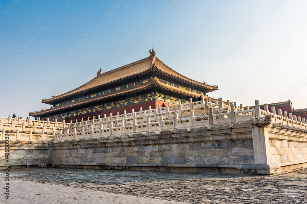 Amazing view of the Forbidden City of Beijing, China