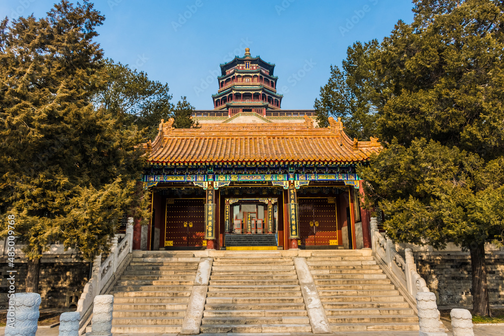 Beautiful view of the Summer Palace of Beijing, China Beautiful view of the Summer Palace of Beijing, China