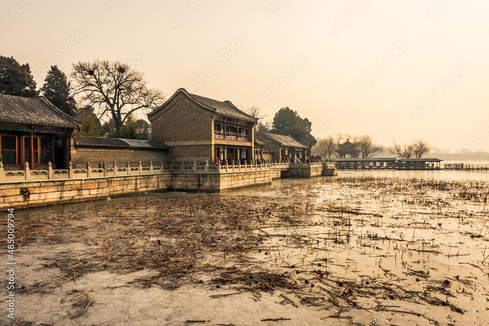 Beautiful view of the Summer Palace of Beijing, China Beautiful view of the Summer Palace of Beijing, China