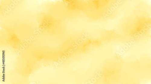 Yellow digital watercolor background for your design