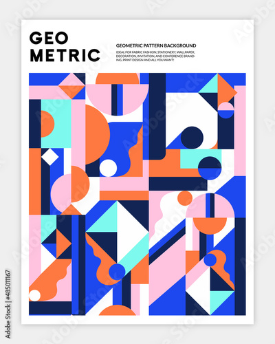 Geometric pattern background Free Vector