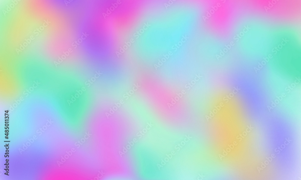 Blurred Abstract Holographic gradient blended rainbow colors with enhanced half tone, digital soft noise and grain textures for trending Lo-Fi background pattern
Blurred Abstract Holographic gradient blended rainbow colors with enhanced half tone, digital soft noise and grain textures for trending Lo-Fi background pattern