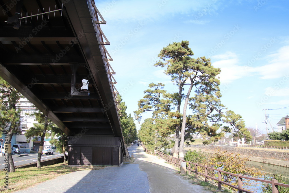草加松原の矢立橋