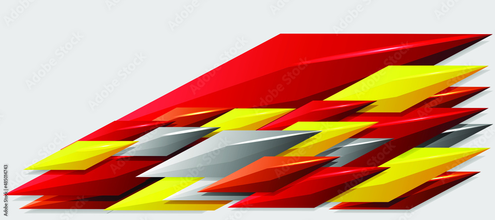 Automotive abstract diamond sticker stripes. Color gradient with dodge neon style. Automotive abstract diamond sticker stripes. Color gradient with dodge neon style.