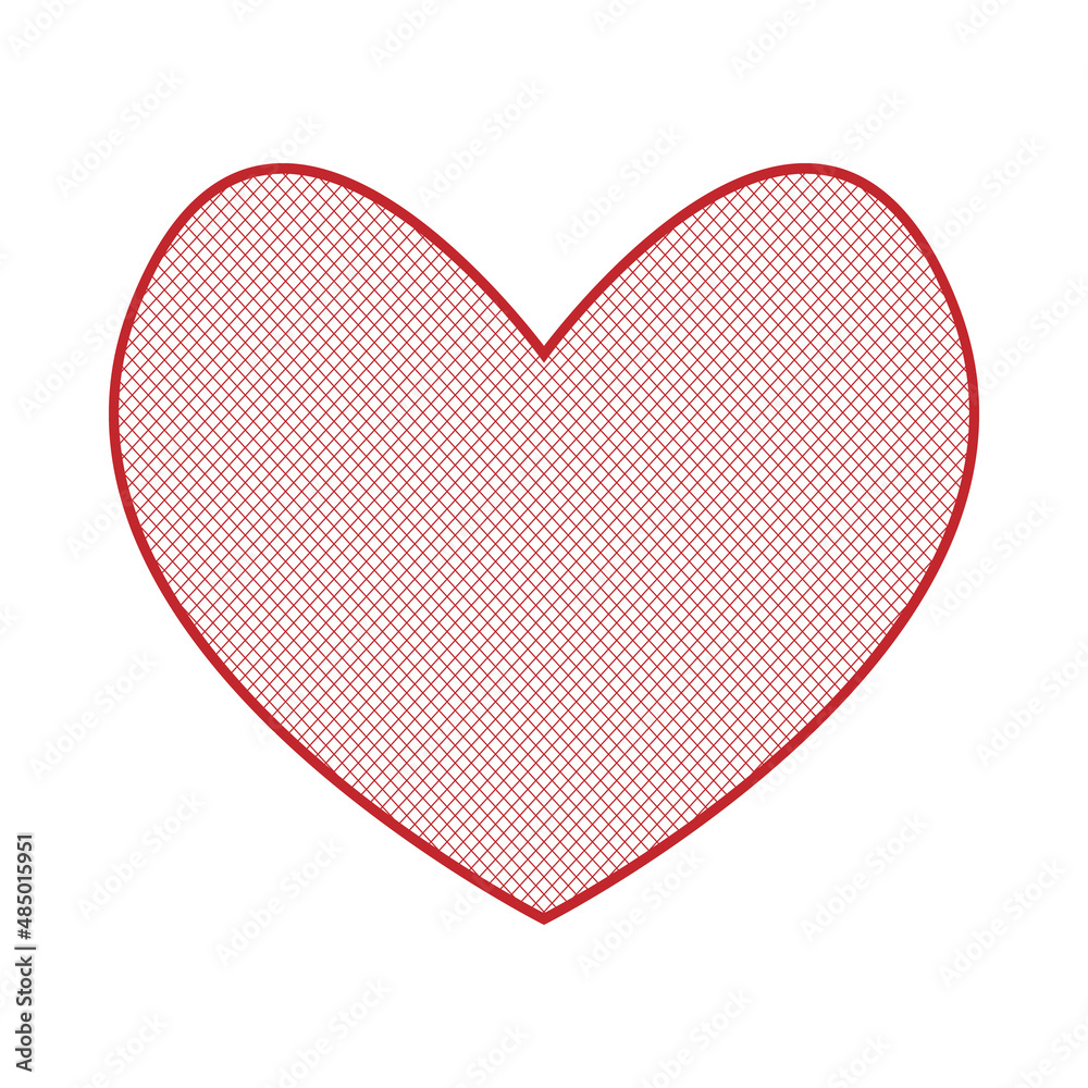 Shaded heart with red outline as love symbol. Symbol of true love result, purity and invincibility. Human body organ. Abstract element for logo, emblem, graphic and web design. Flat symbolic red icon. Shaded heart with red outline as love symbol. Symbol of true love result, purity and invincibility. Human body organ. Abstract element for logo, emblem, graphic and web design. Flat symbolic red icon.