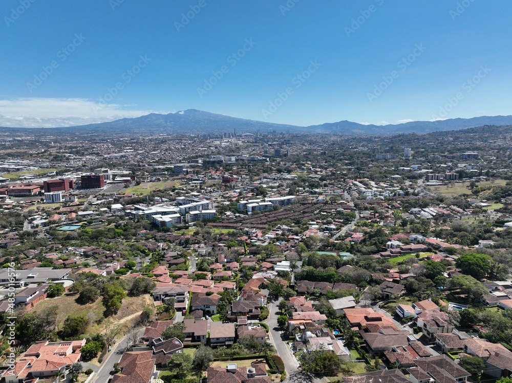 Aerial View of  Escazu, San Jose, Costa Rica