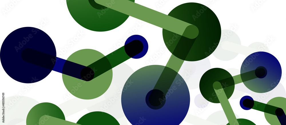 Abstract background. Round dots connected by lines. Trendy techno business template for wallpaper, banner, background or landing Abstract background. Round dots connected by lines. Trendy techno business template for wallpaper, banner, background or landing