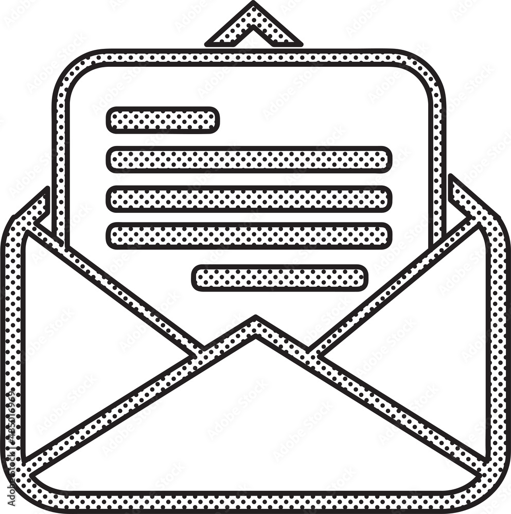 Obraz premium Email and mail icon sign symbol design