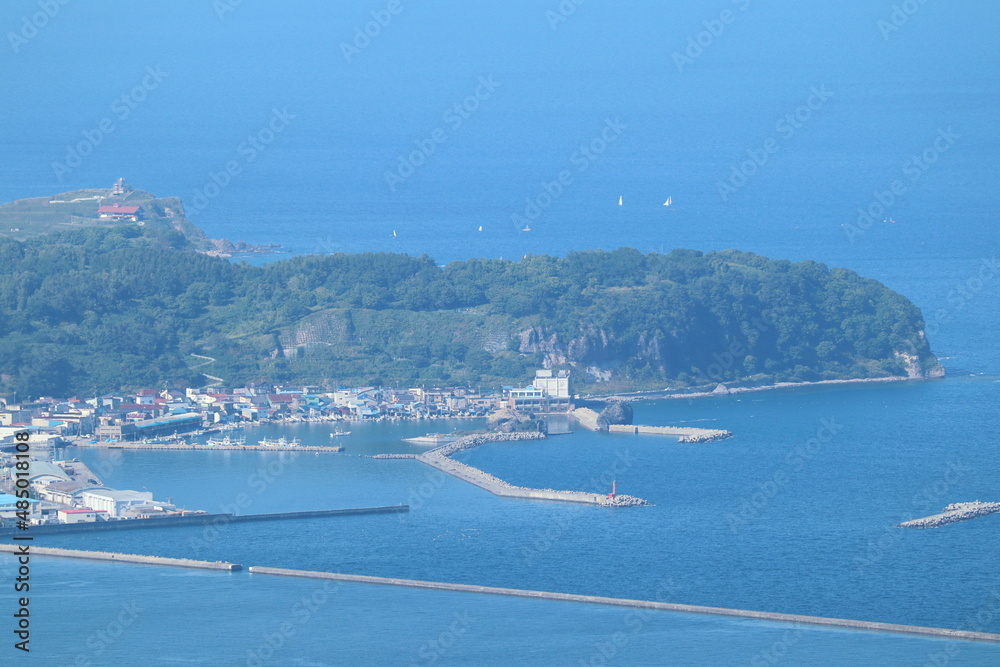 毛無山展望所から見た小樽港