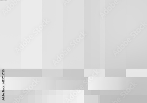 Abstract 3d white gray color blockchain isometric digital technology texture background. © Papapig