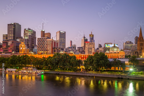 Fototapeta Naklejka Na Ścianę i Meble -  .Melbourne city business district (CBD), Australia