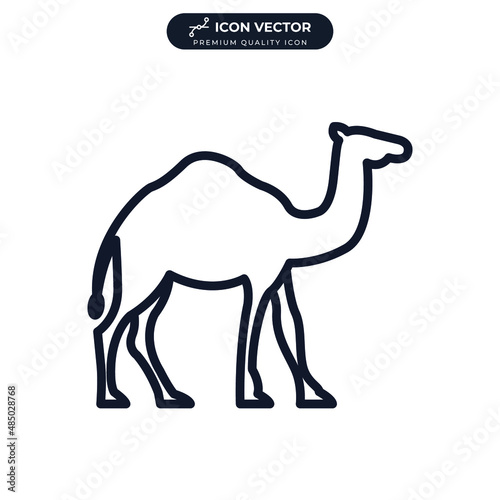 Camel icon symbol template for graphic and web design collection logo vector illustration