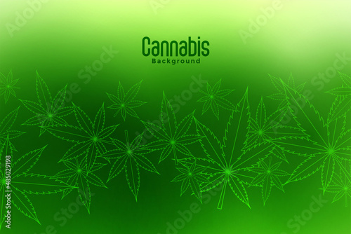 green cannabis marijuana leaves background