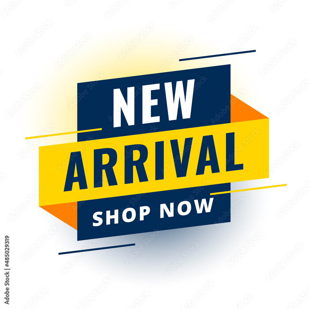 modern new arrival shopping background design