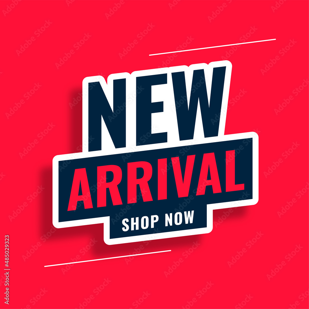 new arrival modern red banner design