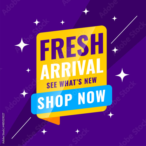 fresh new arrival modern banner design
