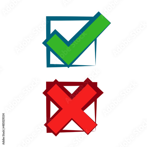 approved and denied symbols design