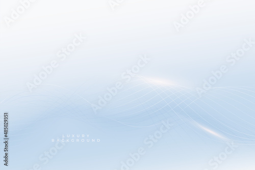 elegant blue background with wavy lines design