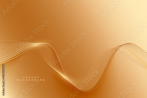 golden background with wavy lines pattern