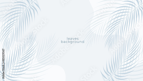 white nature leaves background design