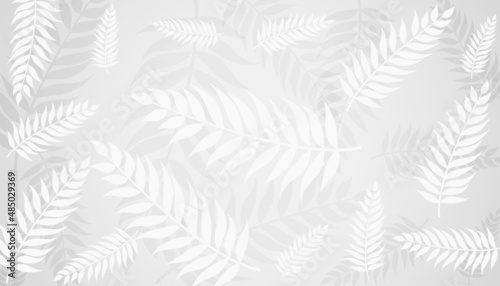 Fototapeta Naklejka Na Ścianę i Meble -  white leaves pattern background design