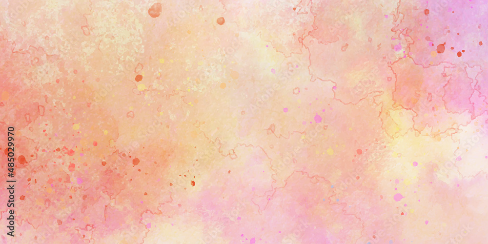 Abstract watercolor background with space abstract Modern Pink Yellow Background. Marble Texture Pattern. Digital colorfull splatter marble texture. colorful watercolor background.