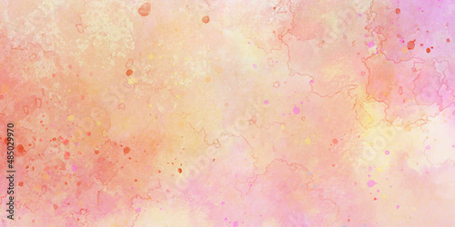 Fototapeta Naklejka Na Ścianę i Meble -  Abstract watercolor background with space abstract Modern Pink Yellow Background. Marble Texture Pattern. Digital colorfull splatter marble texture. colorful watercolor background.