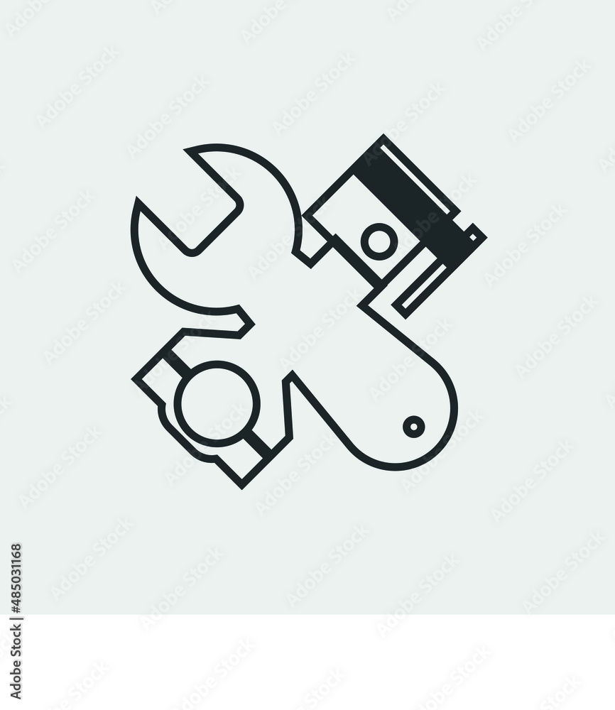 Car_service vector icon illustration sign