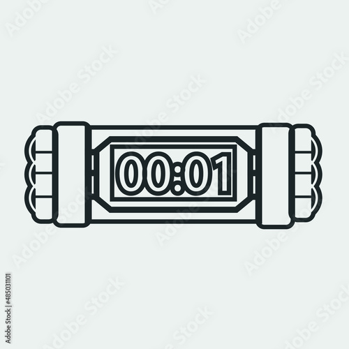 Bomb_explosion vector icon illustration sign