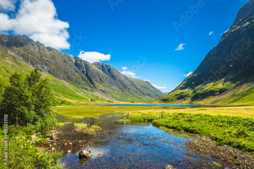 Картината върху платно scenery of Glencoe at highland in scotland, uk