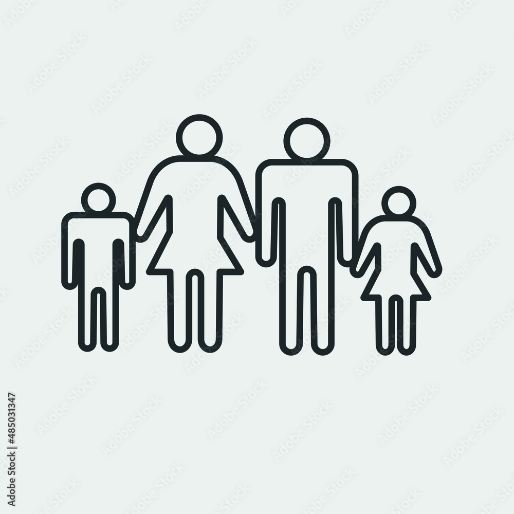 family vector icon illustration sign family vector icon illustration sign