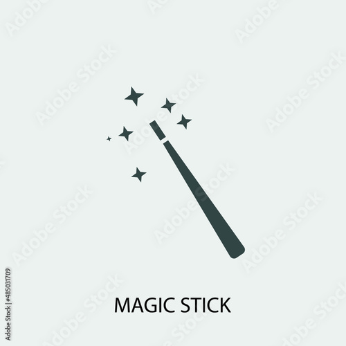 Magic_stick vector icon illustration sign
