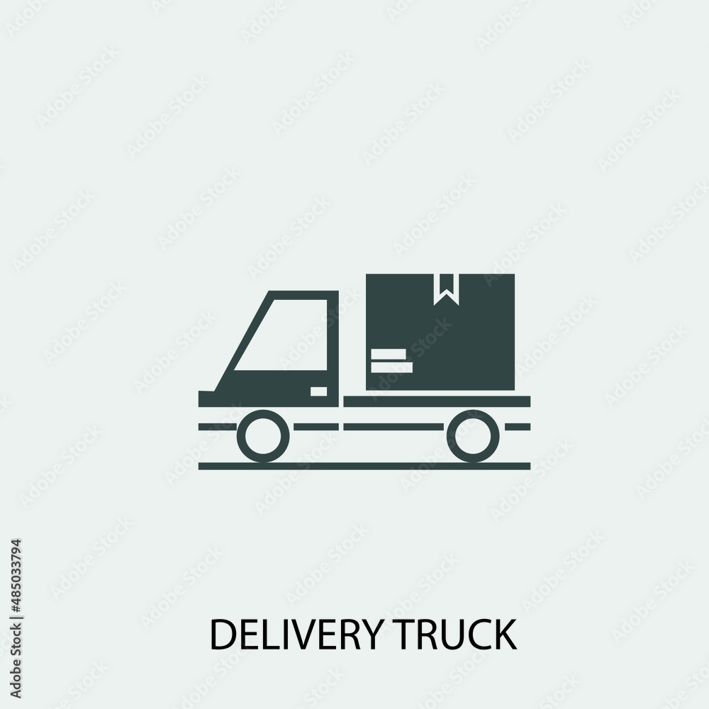 Delivery_truck vector icon illustration sign Delivery_truck vector icon illustration sign