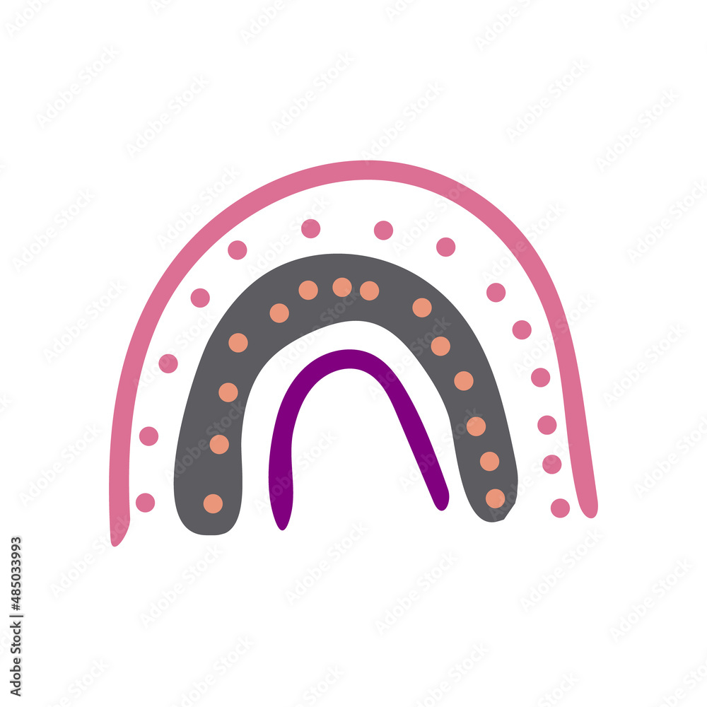 abstract rainbow hand drawn in boho style. trendy colors 2022. doodle. card, poster, icon, design decor element. abstract rainbow hand drawn in boho style. trendy colors 2022. doodle. card, poster, icon, design decor element.