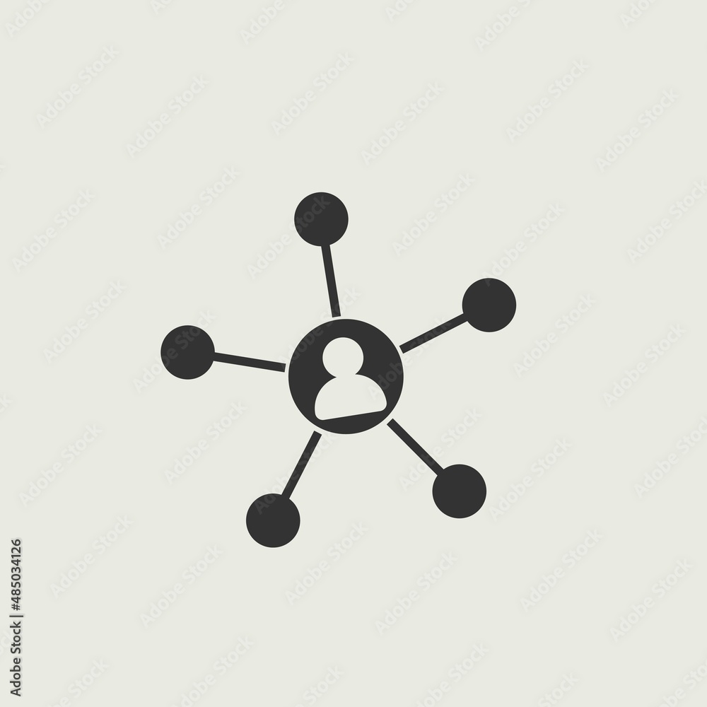 Business_netwok vector icon illustration sign Business_netwok vector icon illustration sign