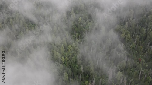 flight among the clouds on the sable mountain in Baikalsk photo