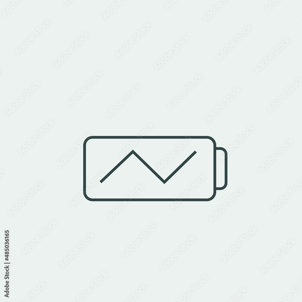 Battery_charging vector icon illustration sign Battery_charging vector icon illustration sign