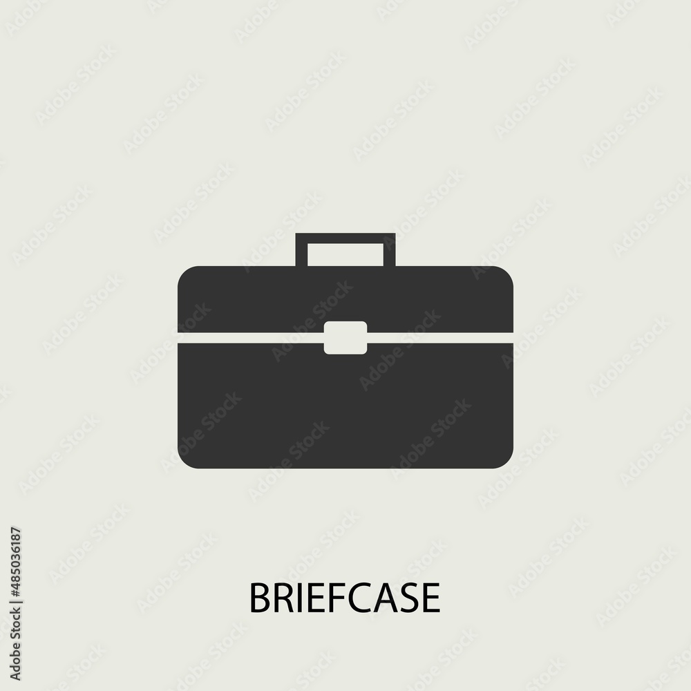 Briefcase vector icon illustration sign Briefcase vector icon illustration sign